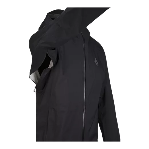 Black Diamond Men's Stormline Stretch 2.5L Hooded Rain Jacket, Waterproof, Windbreaker, Shell 4 Black Diamond Men's Stormline Stretch 2.5L Hooded Rain Jacket, Waterproof, Windbreaker, Shell - Image 4
