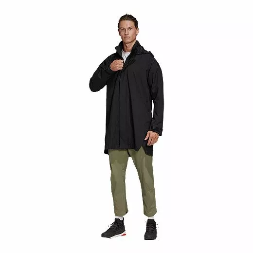 Adidas Men's Urban RAIN.RDY 2L Hooded Rain Parka, Waterproof, Long, Shell 3 Adidas Men's Urban RAIN.RDY 2L Hooded Rain Parka, Waterproof, Long, Shell - Image 3