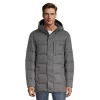 Woods Men's Lipsett Baffled Winter Jacket, Long, Insulated Down, Hooded, Water Resistant