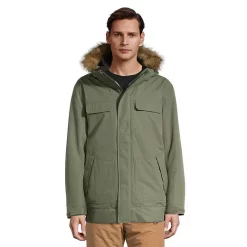 Ripzone Men's Sparwood Winter Ski Jacket, Long, Insulated Synthetic, Hooded, Waterproof