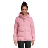 Ripzone Women's Castella Puffer Winter Jacket, Short, Insulated Synthetic, Hooded