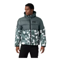 Helly Hansen Men's Active Puffer Winter Jacket, Short, Insulated Synthetic, Hooded