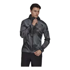 Adidas Men's Terrex Agravic Hooded Rain Jacket, Waterproof, Breathable, Hiking, Shell