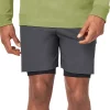 FWD Men's Push Training Lined 7" Shorts, Regular Fit, Gym, Drawstring