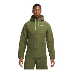 Nike Men's Therma-FIT Full Zip Jacket Hoodie, Fleece, Water-Resistant