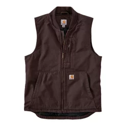 Carhartt Men's Washed Duck Insulated Rib Collar Vest