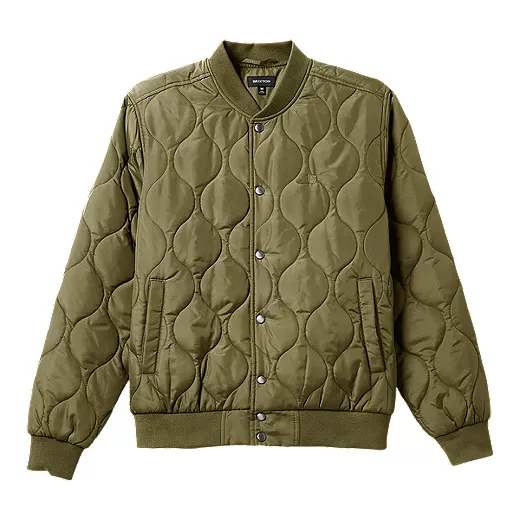 Brixton Men's Dillinger Quilted Bomber Jacket 1 Brixton Men's Dillinger Quilted Bomber Jacket